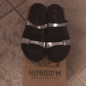 Silver sandals